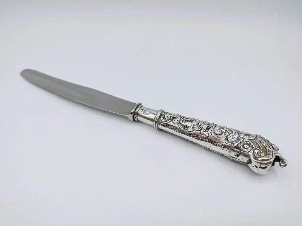 Zilveren reismes, K. Riddersma, Leeuwarden, 1770, Verzenden, Zilver
