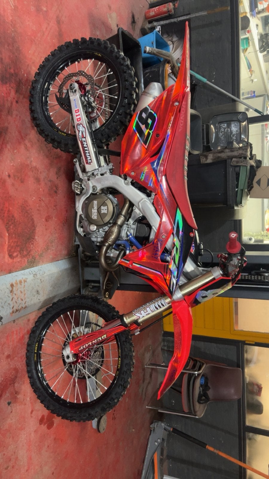 Honda CRF450R 2019 | 128 uur |  Recent groot onderhoud, Honda, Zo goed als nieuw, 5 versnellingen, Ophalen