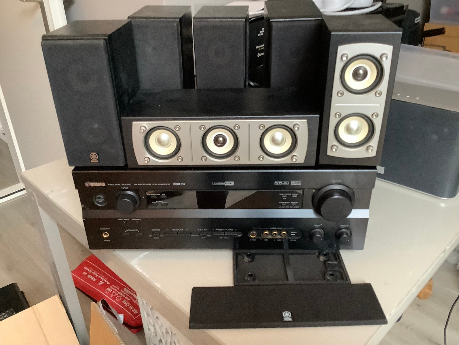 Yamaha RX-V640RDS receiver en yamaha S-640 DVD speler, Ophalen, Gebruikt, Overige merken