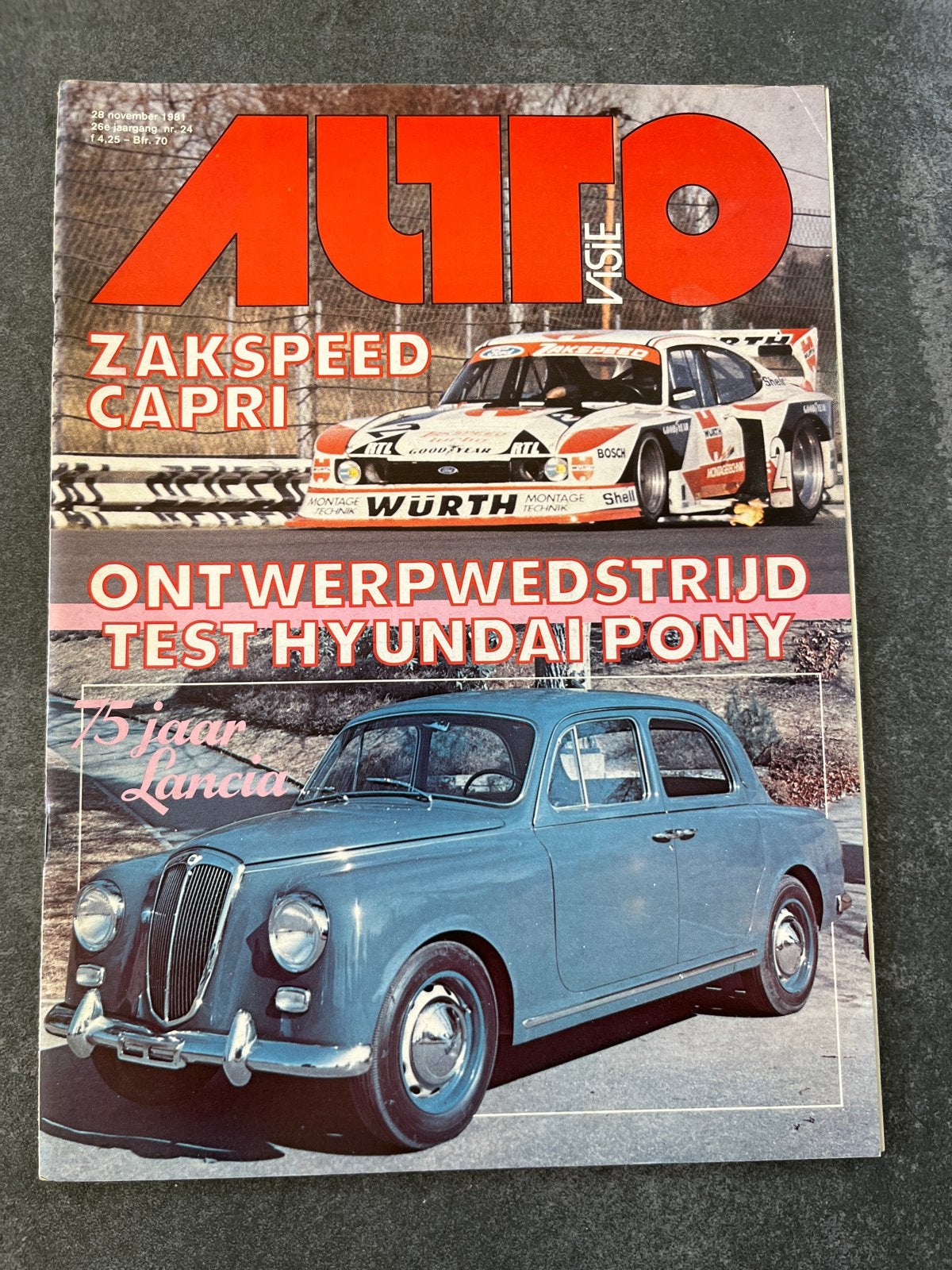Auto Klassiek Magazine: ZakSpeed Capri, Hyundai Pony, Lancia, Ophalen of Verzenden, Gelezen, Algemeen