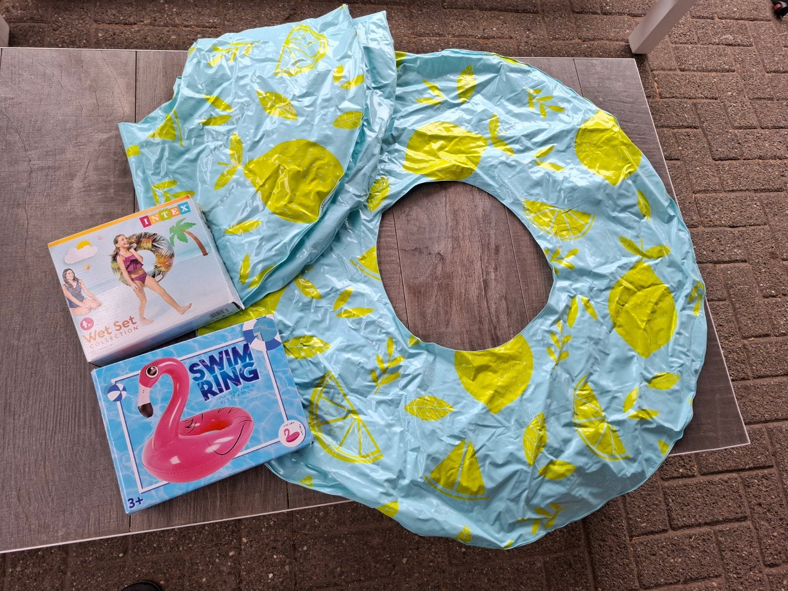 Diverse zwembanden - nieuw en gebruikt - Intex en flamingo, Ophalen of Verzenden, Nieuw