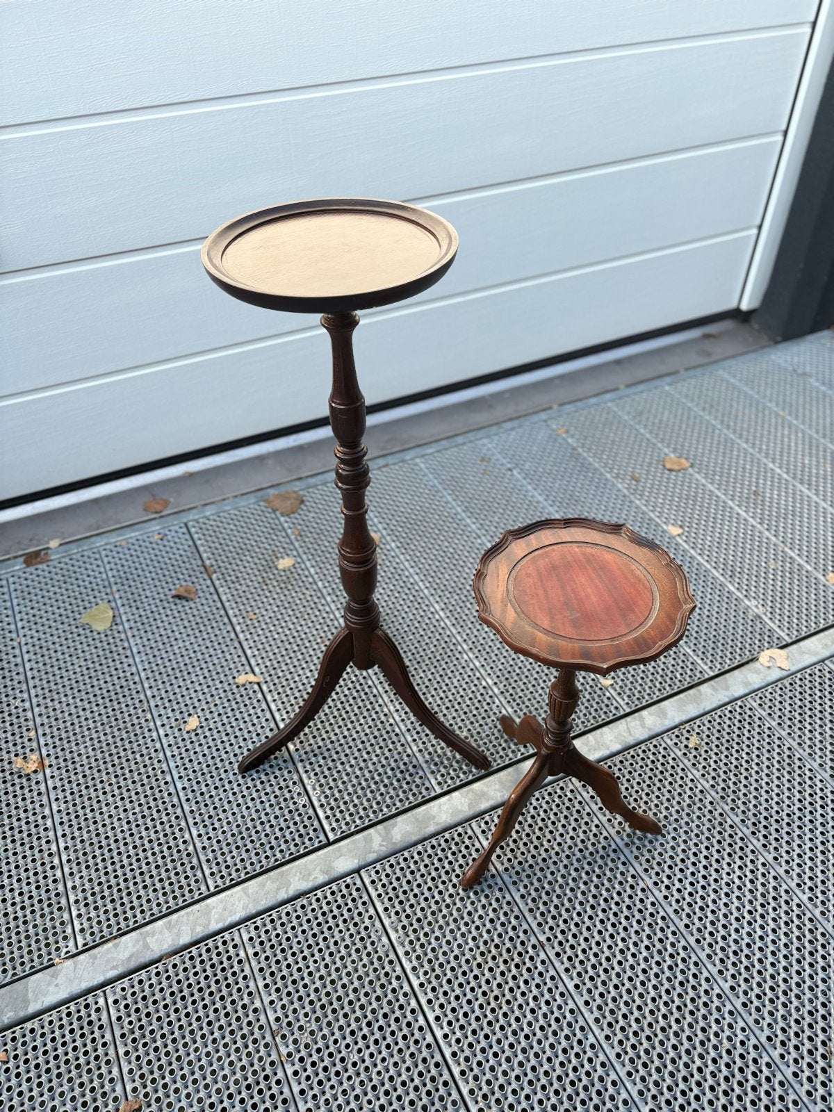 Vintage Engelse bijzettafels/plantentafels, Ophalen of Verzenden