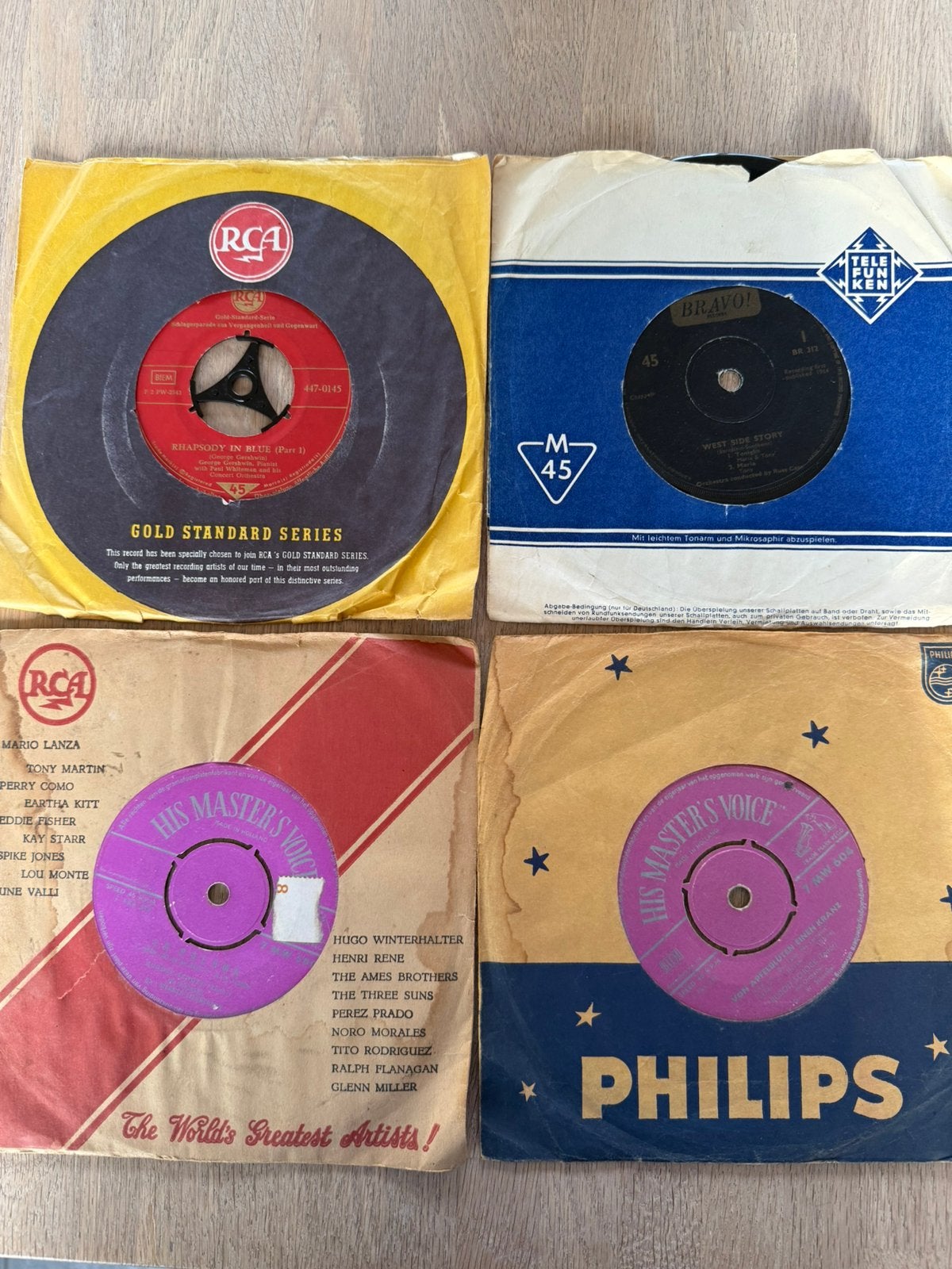 Rudolf Schock, George Gerhwin Paul Whiteman, West Side story, Ophalen of Verzenden, Gebruikt, 7 inch