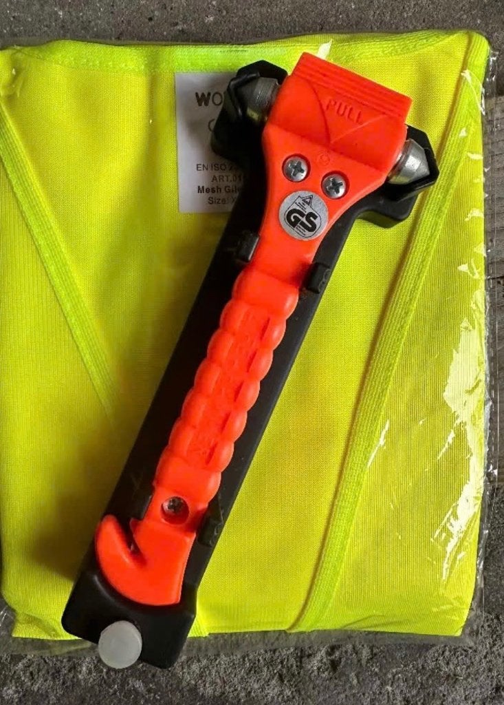 Lifehammer Veiligheidshamer 3 Stuks Incl Bevestigingsmateria, Auto diversen, Ophalen, Nieuw