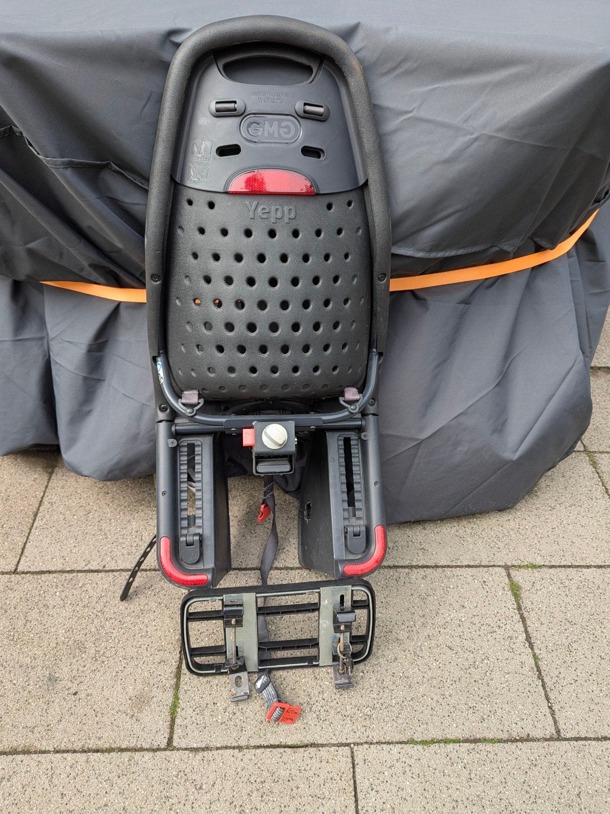 Te koop fietsstoeltje, Ophalen