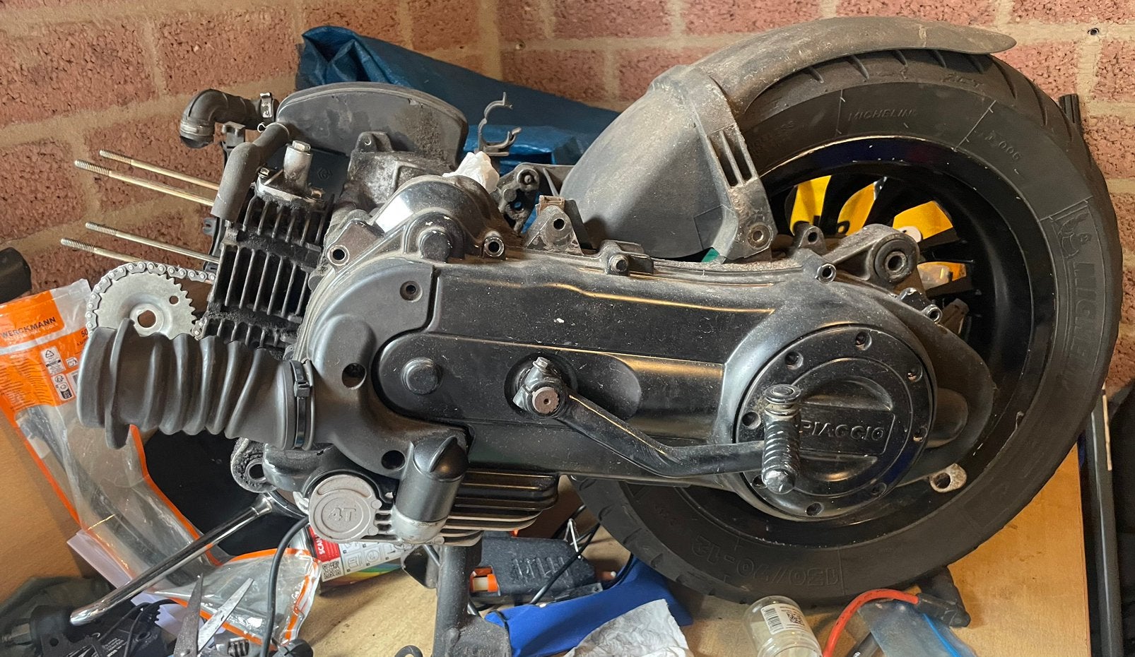 Vespa Sprint 50cc 4v blok, Ophalen, Gebruikt, Blok