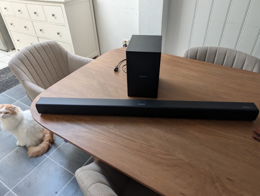 Philips Soundbar HTL1520B/05 met subwoofer, Ophalen, Bluetooth, Gebruikt