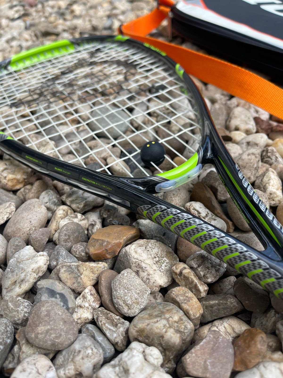 Dunlop Venom 110 Squash Racket met Hoes, Sport en Fitness, Squash, Ophalen, Zo goed als nieuw, Racket, Met hoes