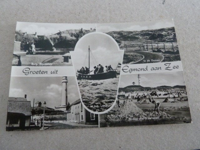 Egmond aan Zee 1966 Groeten Uit, Ophalen of Verzenden, 1960 tot 1980, Gelopen, Noord-Holland