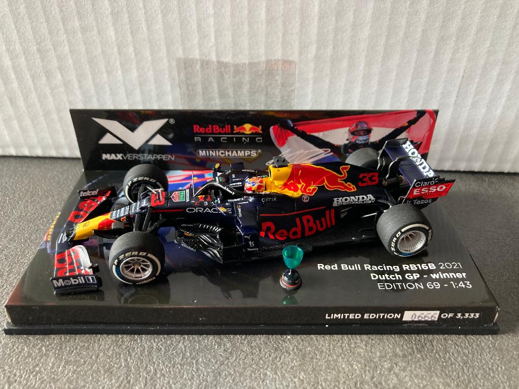 ✅ Max Verstappen 1:43 editie 69 Winner Dutch GP 2021 RB16B, Ophalen of Verzenden, Nieuw, Formule 1