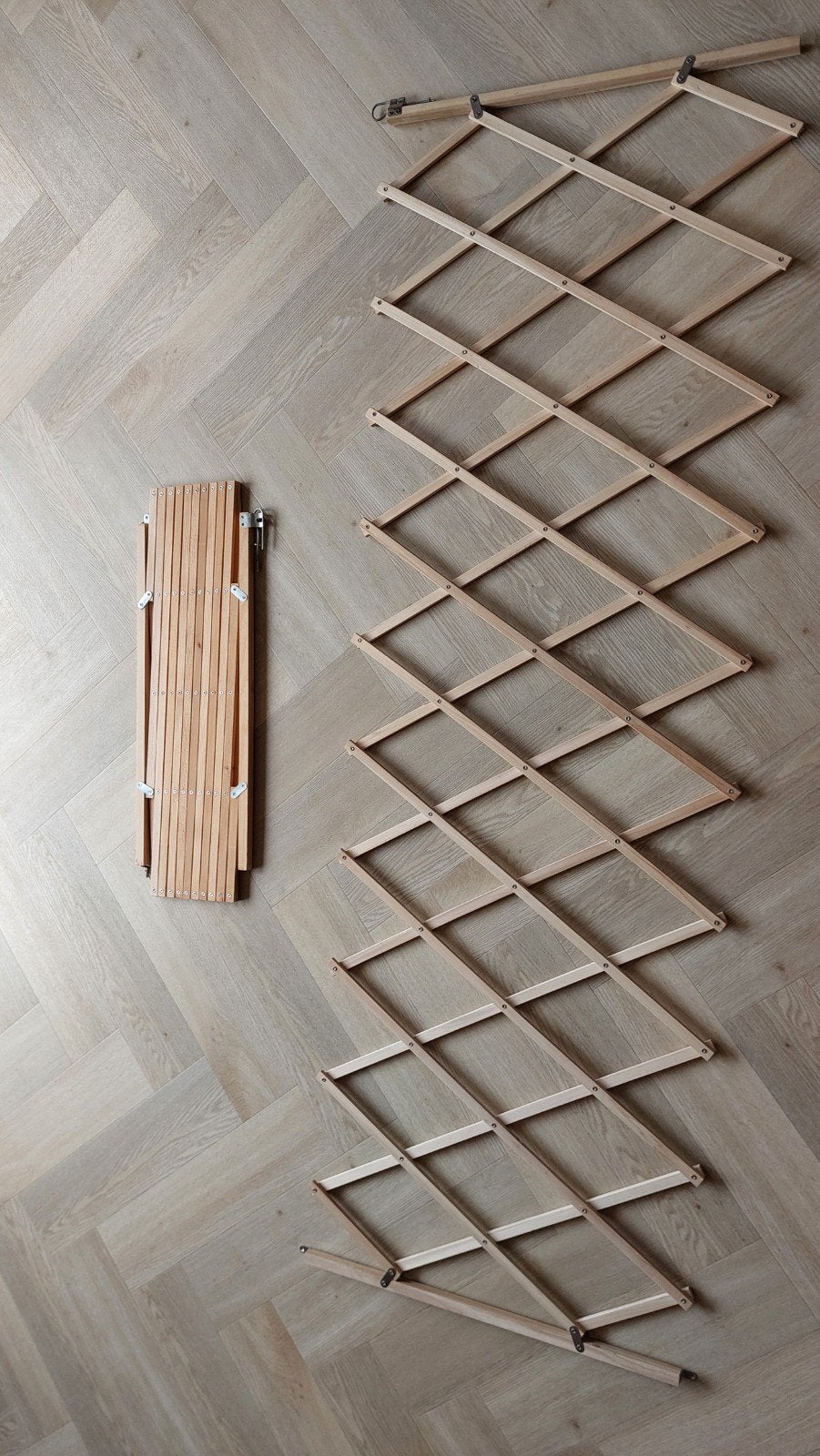 2 houten traphekjes (flexibel tot 2,5m), Ophalen