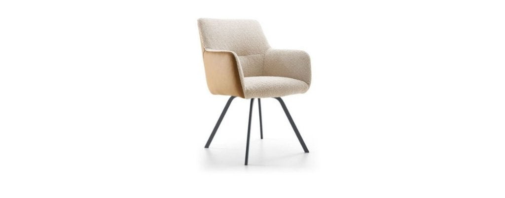 SET VAN 6 EETKAMERSTOELEN NIEUW VAN BAENKS, Ophalen, MODERN, Overige kleuren, Leer