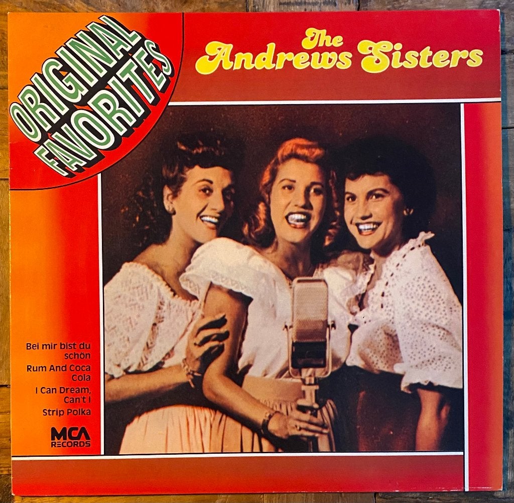 The Andrews Sisters - Original Favorites Europe MCA - NM/NM, LP, Beschermende buitenhoes, Ophalen of Verzenden, Zo goed als nieuw