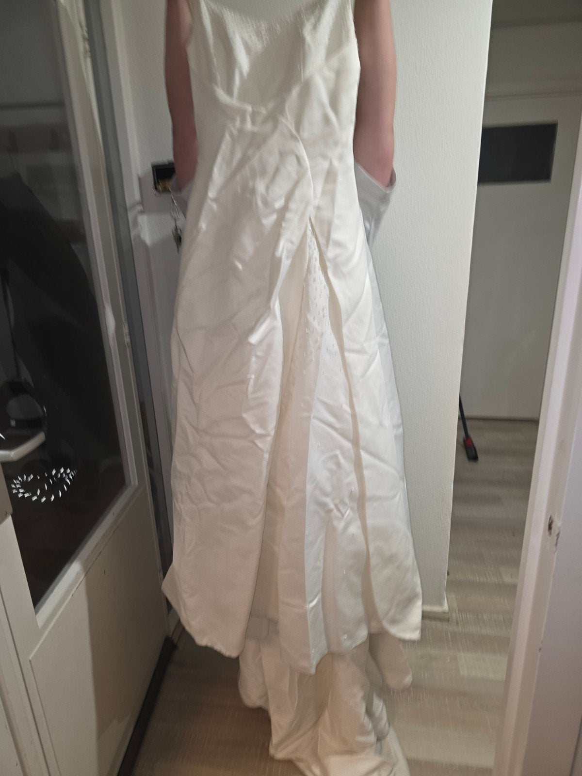 Trouwjurk met hoepel en onderrok - Imogene Holland, Kleding | Dames, Trouwjurk, Wit, Ophalen of Verzenden, Imogene Holland