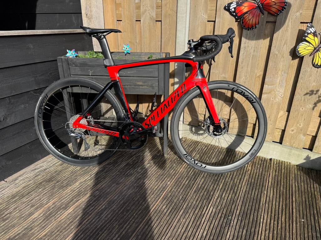 Specialized Venge Vias - Maat 58 - Roval Velgen - Topstaat, Fietsen en Brommers, Fietsen | Racefietsen, Carbon, Zo goed als nieuw