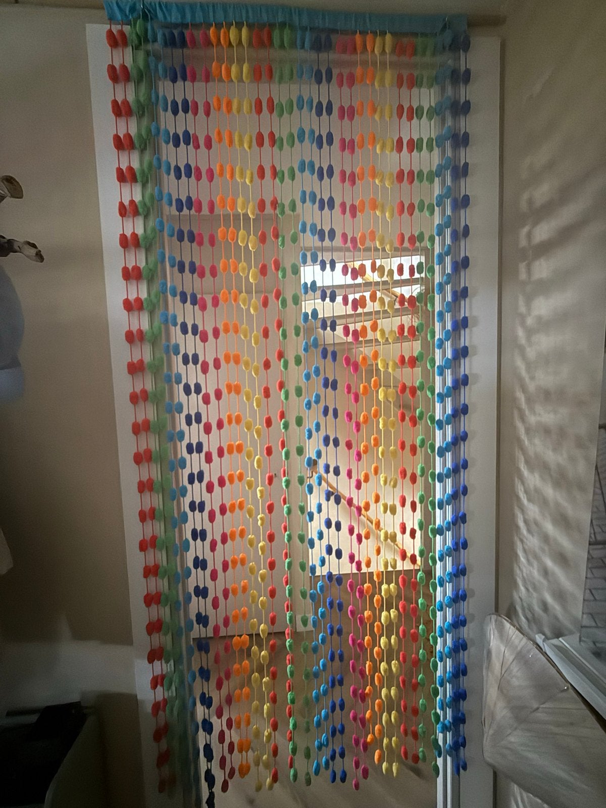 Vliegengordijn regenboogkleuren, Ophalen of Verzenden, Gebruikt, Blauw, Vliegengordijn