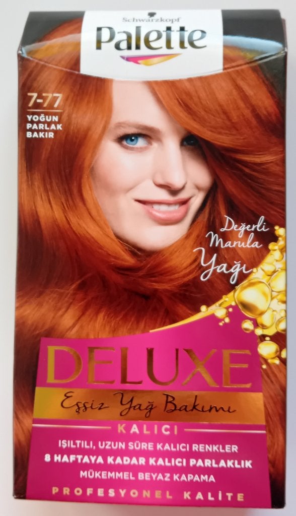 haarverf,Palette,7.77,haarkleur,koper,blond,permanente verf, Verzenden, Nieuw, Overige typen