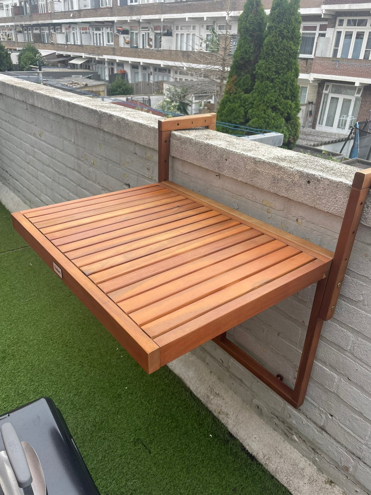 Beliani balkontafel acaciahout, Ophalen, Zo goed als nieuw, Hout