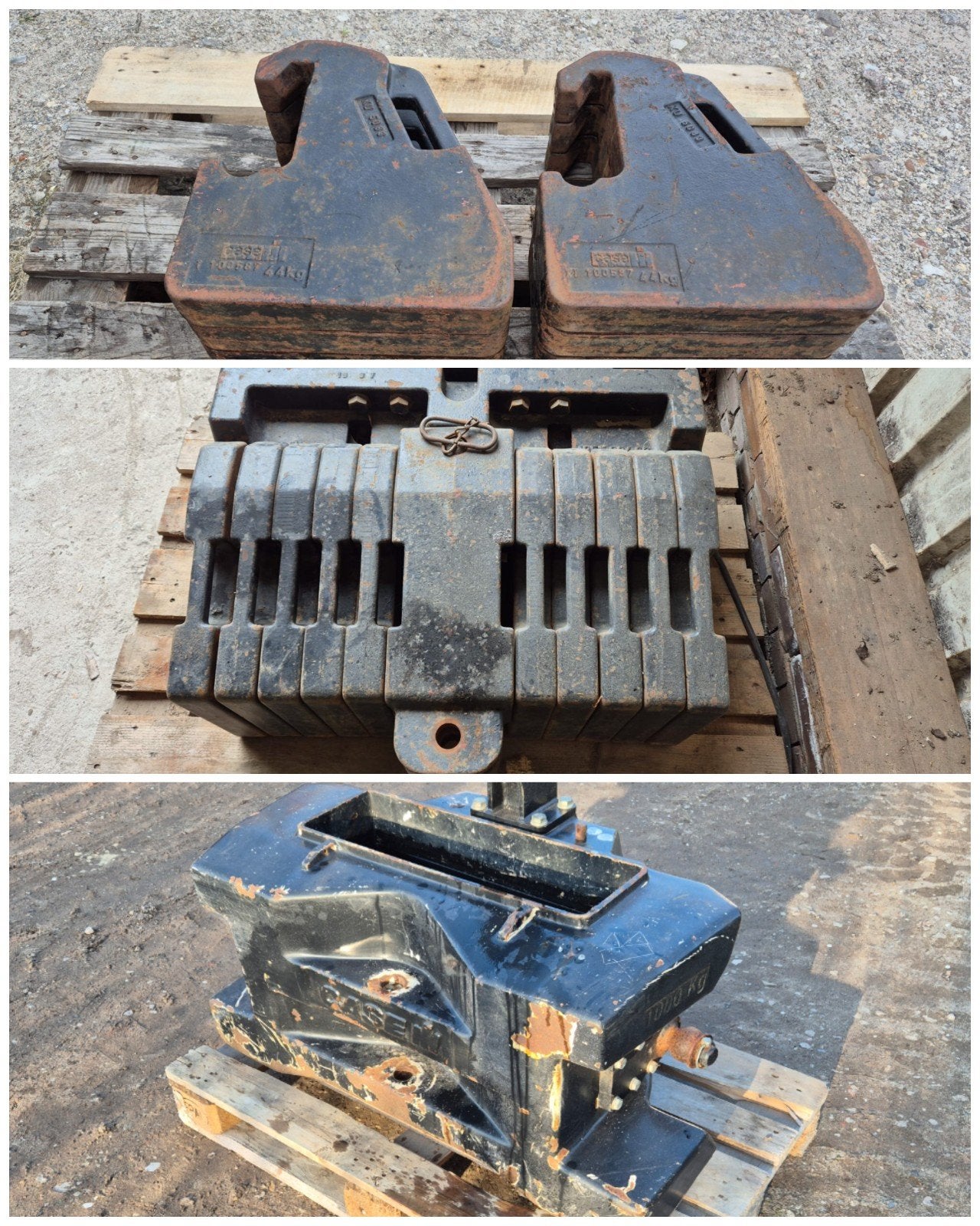 Case IH 44kg en 47kg frontgewichten 1000kg gewicht fronthef, Ophalen of Verzenden