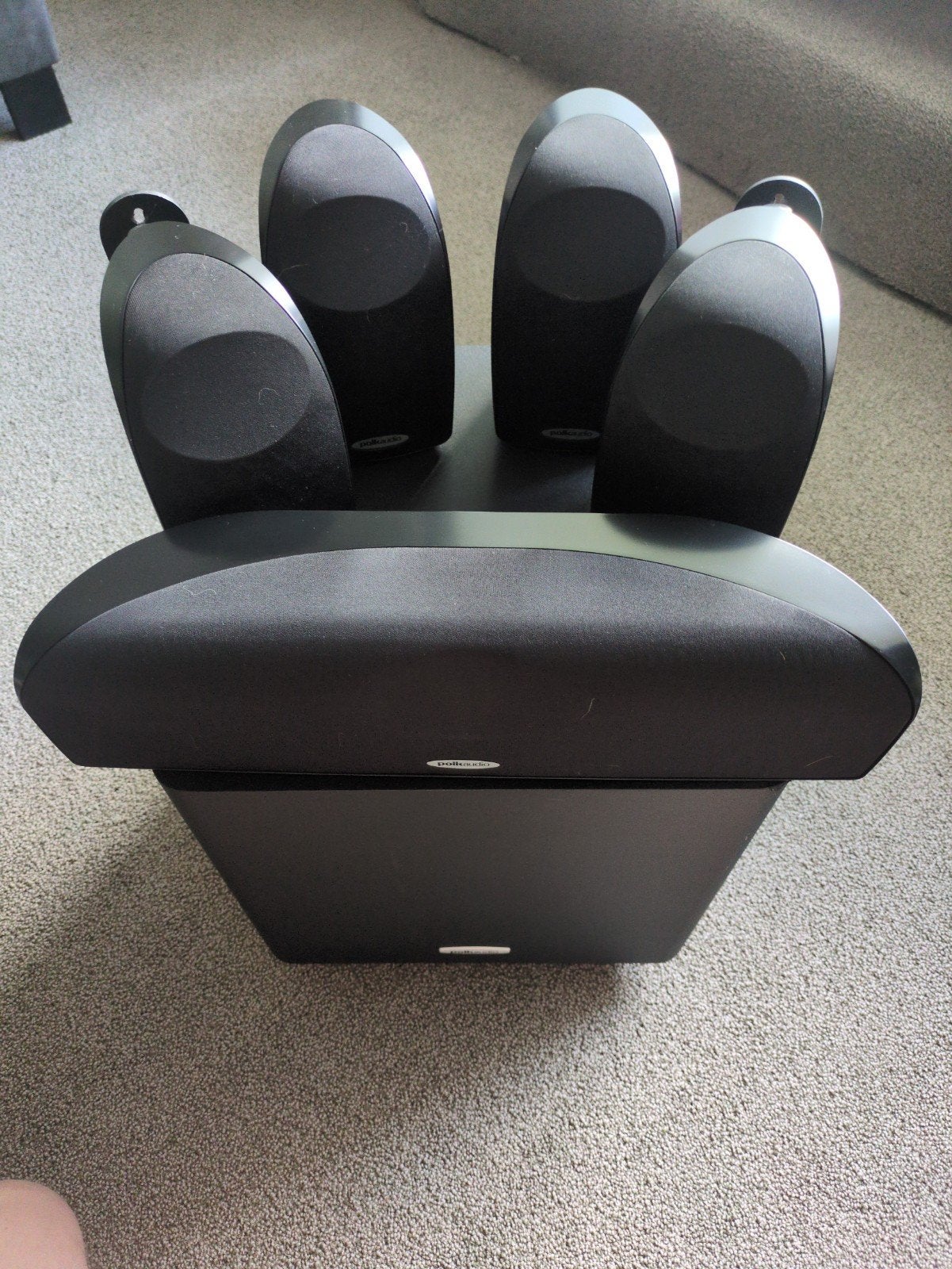 Polk Audio TL1600 5.1 Home Cinema Systeem, 70 watt of meer, Zo goed als nieuw, 5.1-systeem, Overige spelers