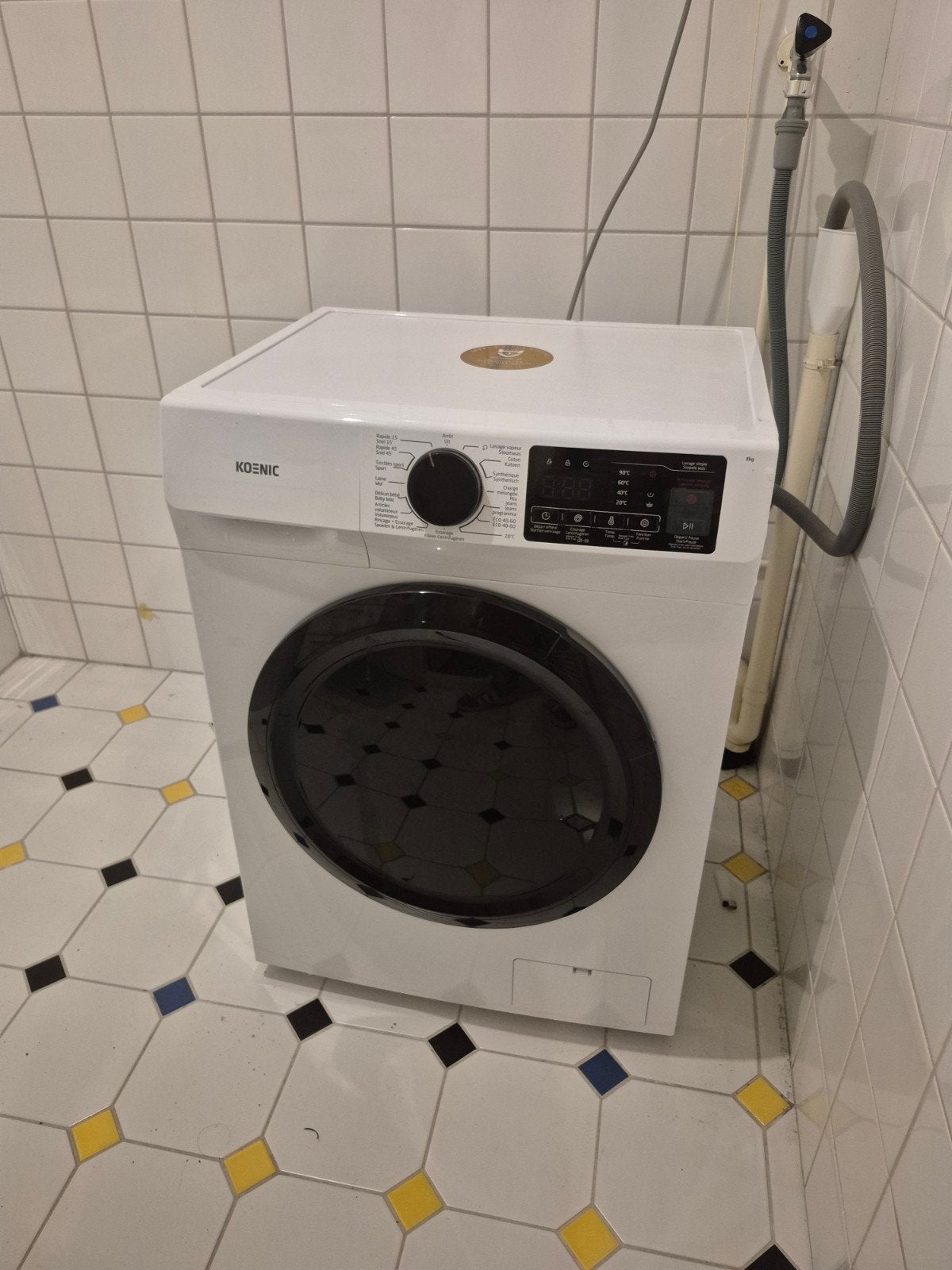 Koenic Wasmachine - Zo goed als nieuw, Witgoed en Apparatuur, Wasmachines, 1200 tot 1600 toeren, 8 tot 10 kg, Ophalen of Verzenden