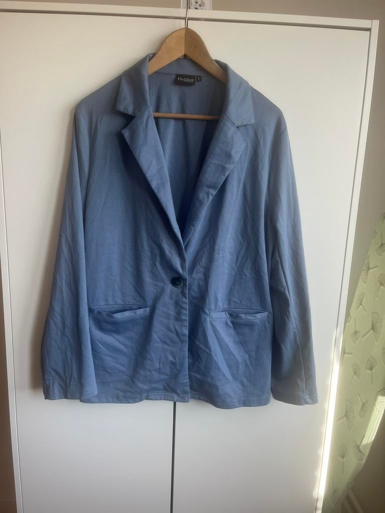 Blauwe blazer maat L, Kleding | Dames, Blauw, Maat 42/44 (L), Ophalen of Verzenden, Zo goed als nieuw
