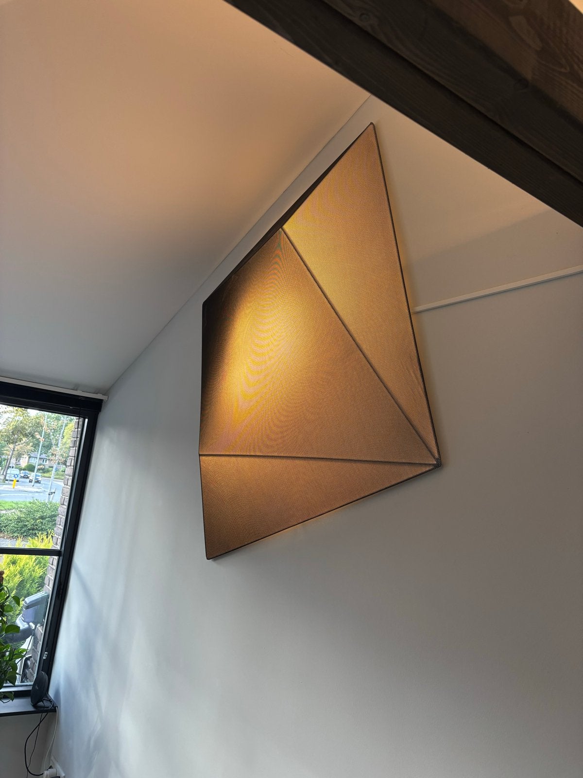 Axo Ukiyo wandlamp 110x110cm - Antraciet, sfeervol licht, Ophalen, Textiel, Overige fittingen, Zo goed als nieuw