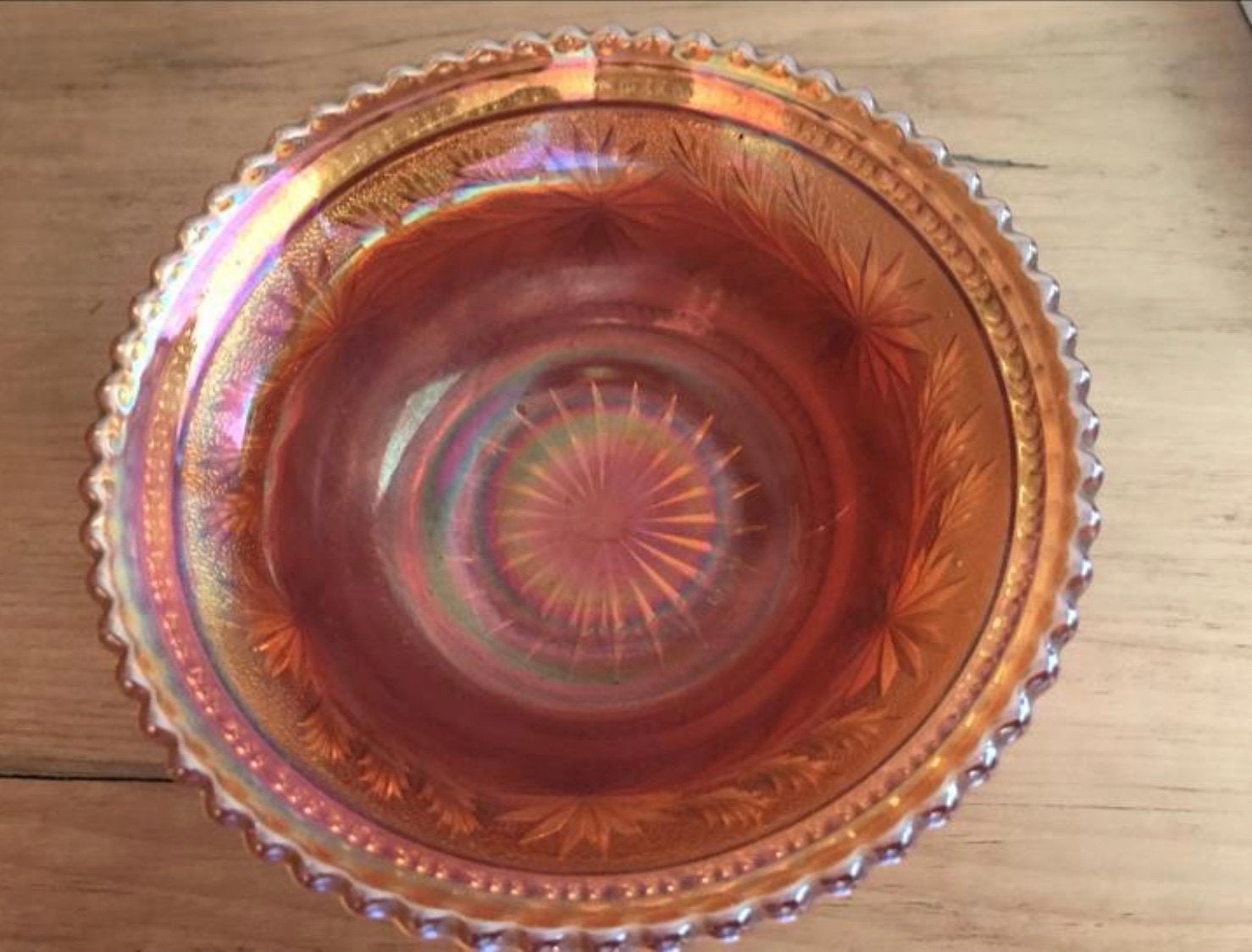 Carnaval glazen schaaltje. Ca 16 cm diameter, Ophalen of Verzenden, Gebruikt, Overige typen
