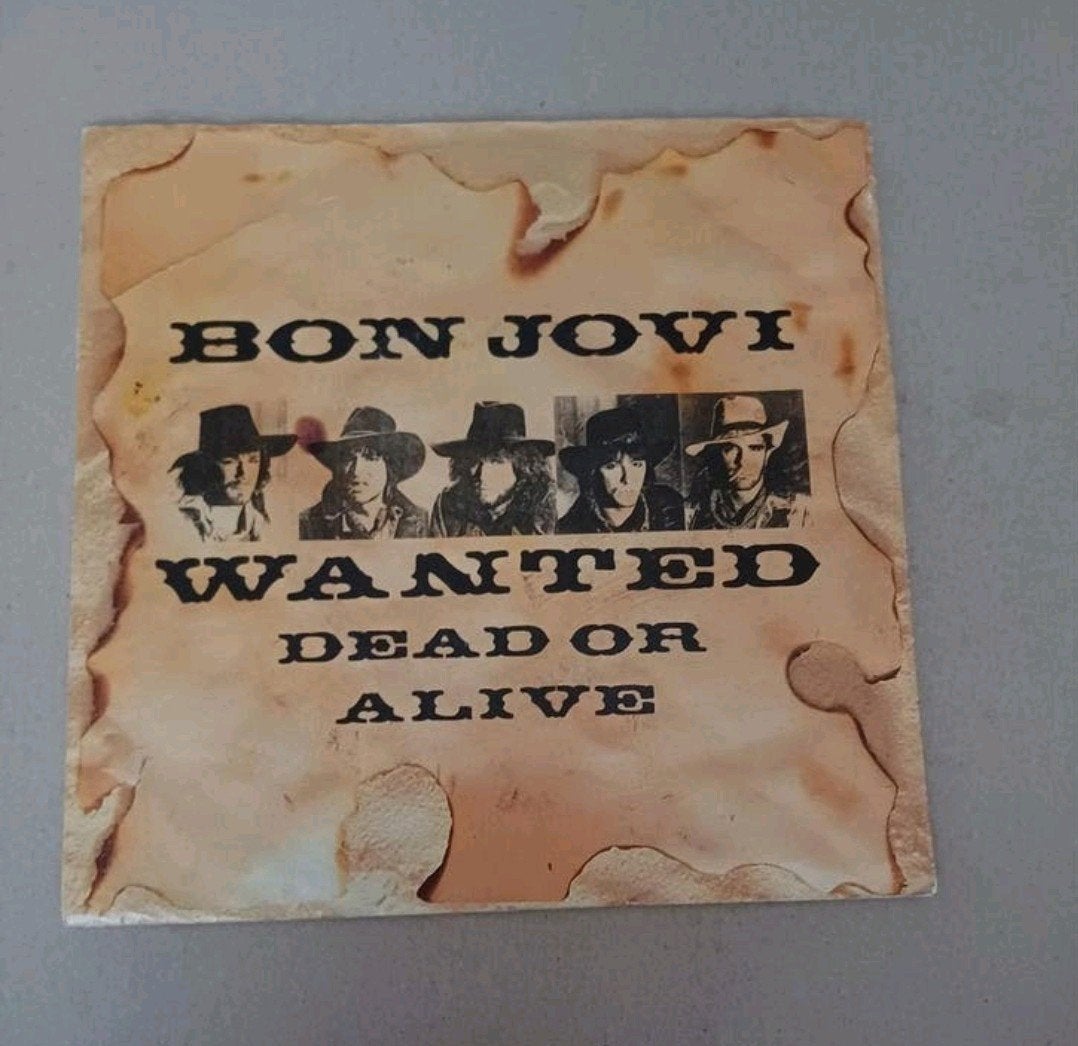 Bon Jovi  - Wanted Dead Or Alive, Beschermende buitenhoes, Ophalen of Verzenden, Gebruikt, Pop