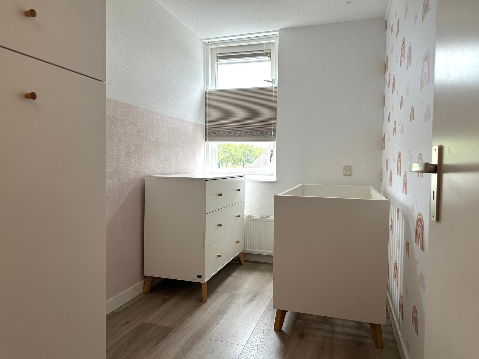 Complete babykamer | TWF | wit en hout, Ophalen, Gebruikt, Jongetje of Meisje