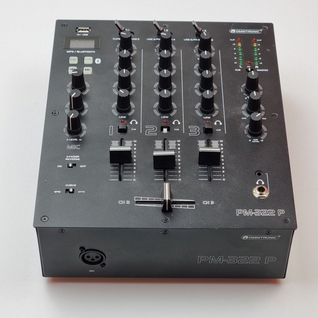 Omnitronic PM-322P DJ Mixer | Nette Staat, Flex Ltd., Gebruikt, https://flex.com/contact-us, Nobelstraat 10, 5807 GA Oostrum LB, Limburg, Nederland