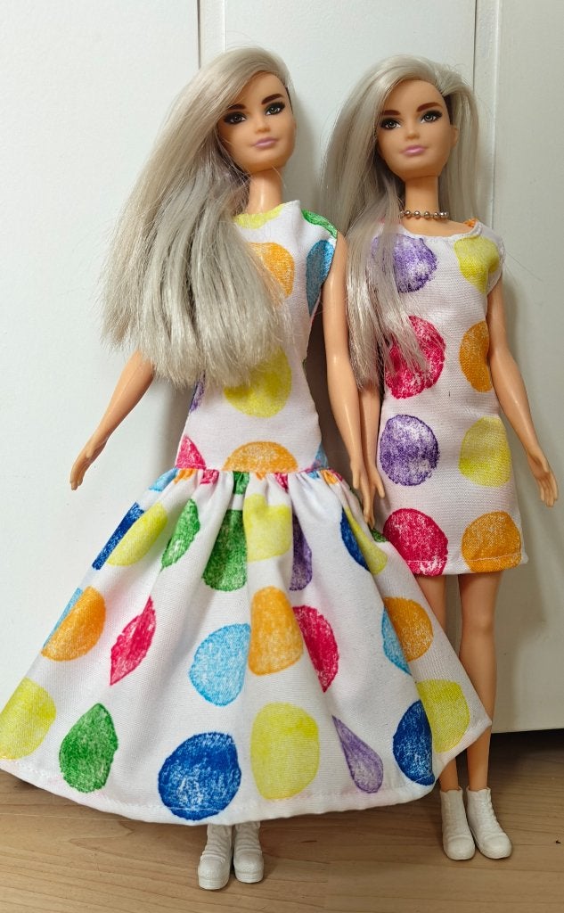 Barbiekleertjes/Barbiekleding: Vrolijke zomerjurkjes Barbie, Verzenden, Nieuw, Barbie