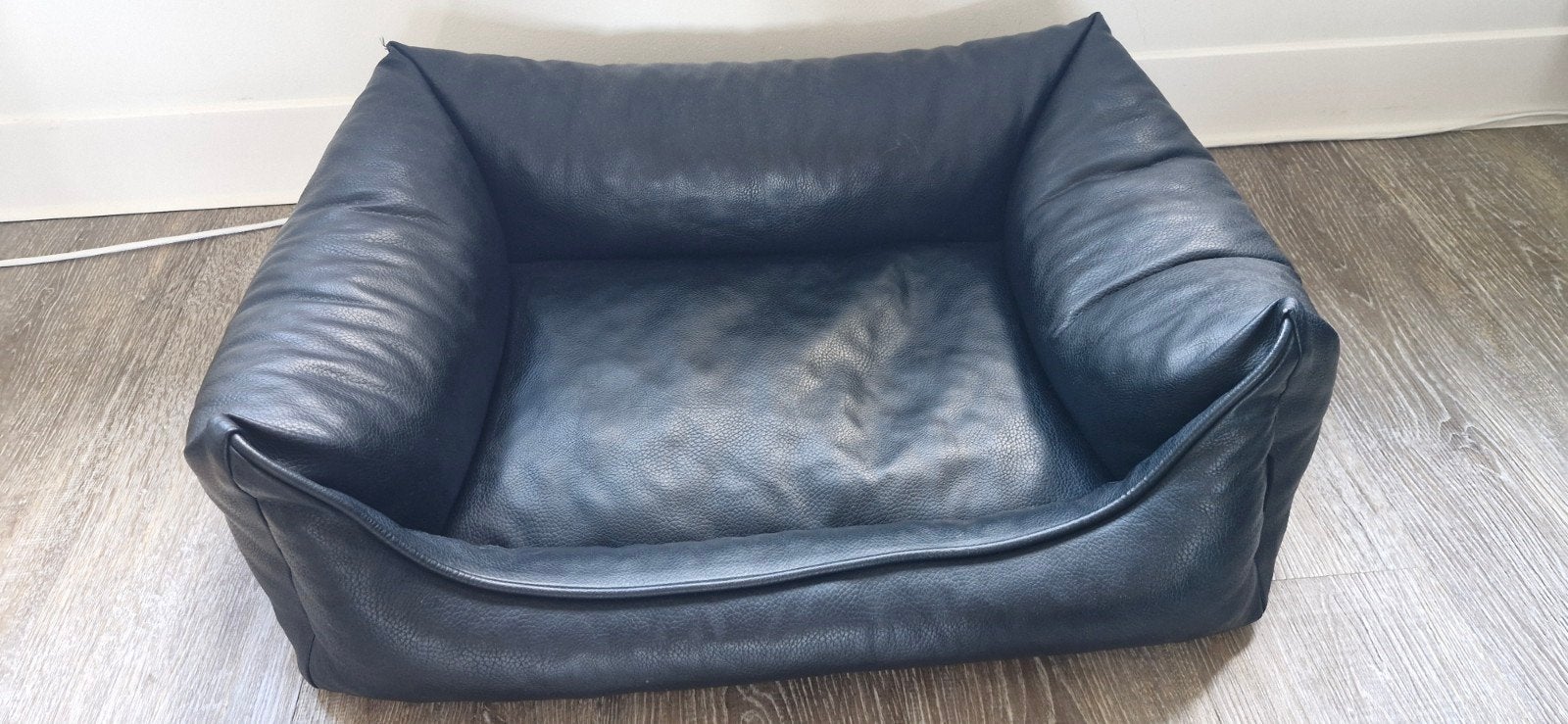 zwart leren mand merk Snobbs, Dieren en Toebehoren, Ophalen of Verzenden, Zo goed als nieuw, Leer