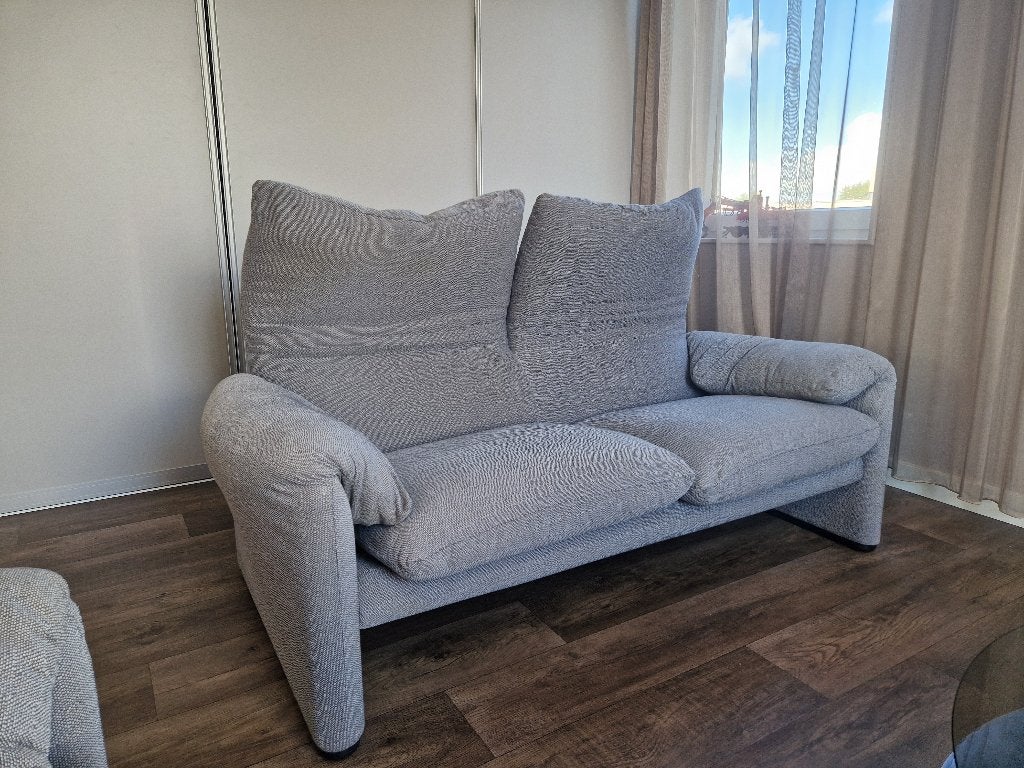 Set Cassina maralunga 2-zits, Ophalen, Gebruikt