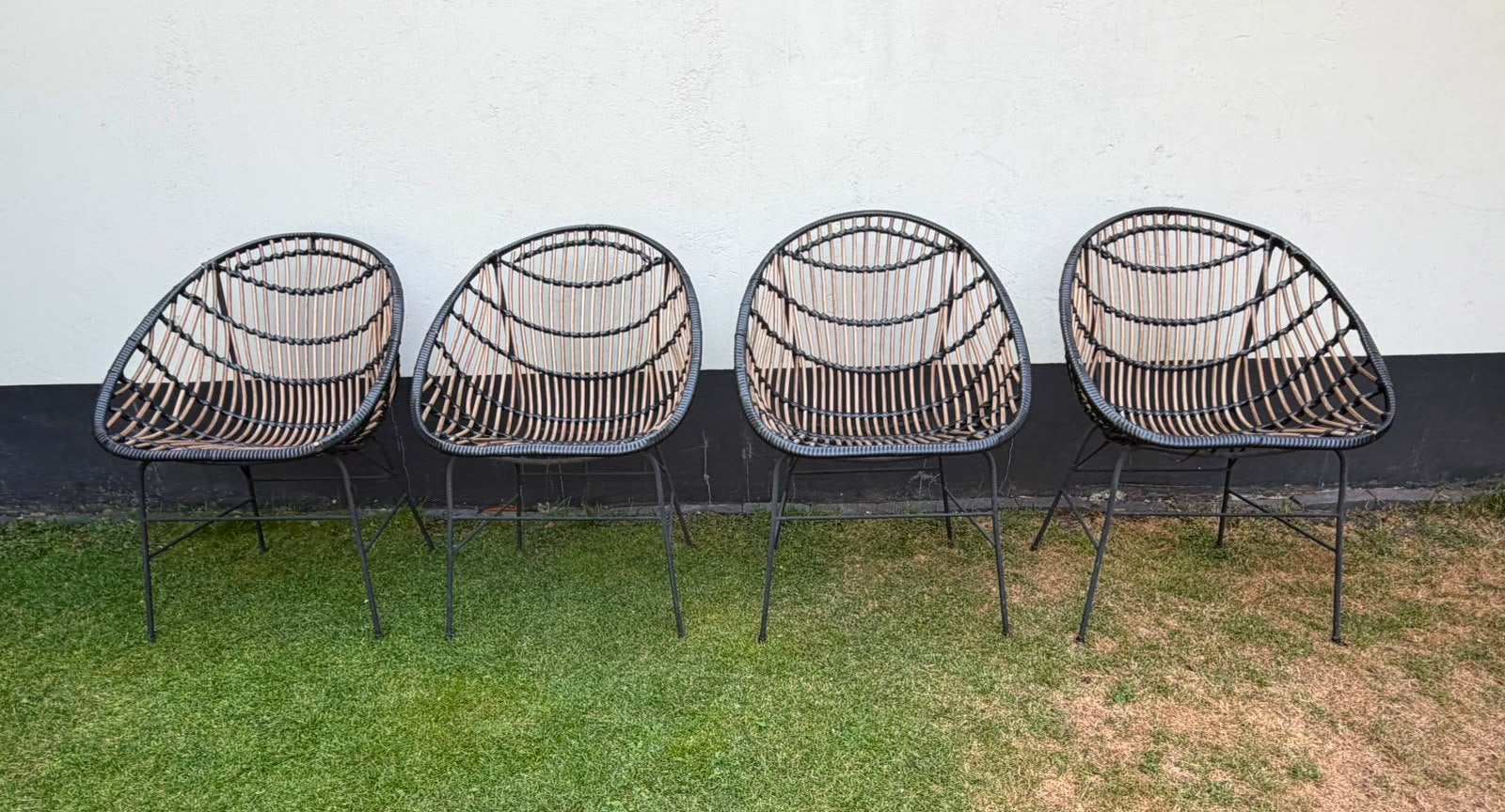 4 tuinstoelen, Tuin en Terras, Tuinsets en Loungesets, Ophalen, Zo goed als nieuw, Kunststof