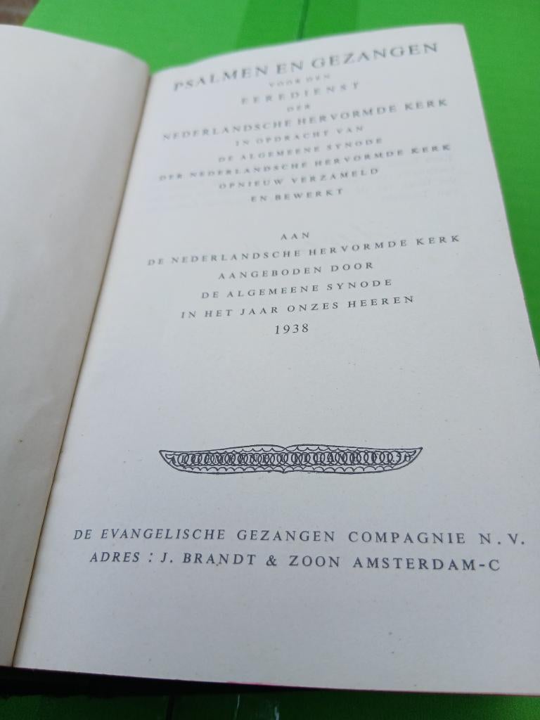 Psalmen en gezangen boek 1938, Antiek en Kunst, Ophalen of Verzenden
