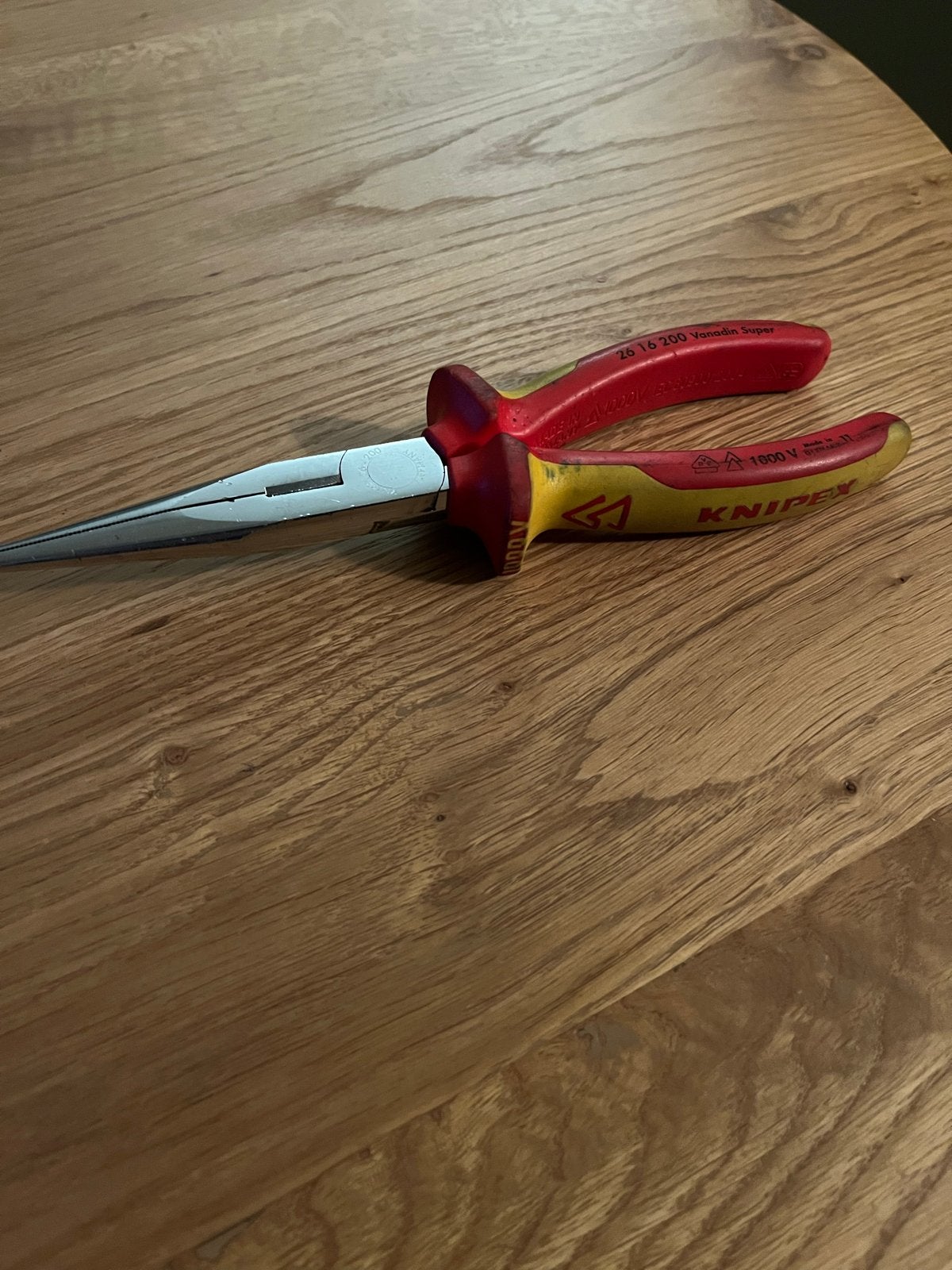 Knipex 26 16 200 Vanadin Super rondbektang 1000V, Zo goed als nieuw, K, K, K