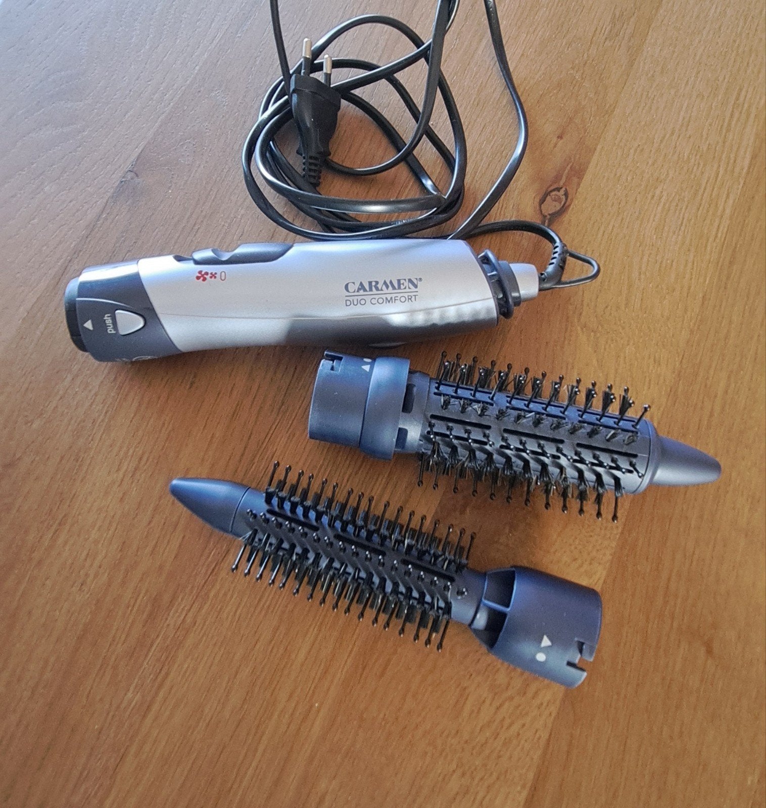 Carmen duo comfort föhnborstel, Ophalen of Verzenden, Zo goed als nieuw, Föhn of Haardroger