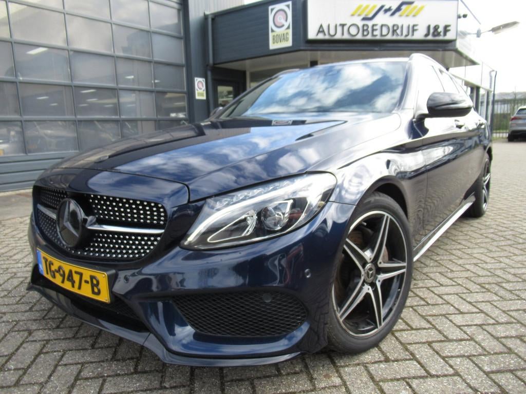 Mercedes-Benz C-klasse Estate 180 Sport Edition / AUTOMAAT /, Achterwielaandrijving, Blauw, Leder en Stof, C-Klasse