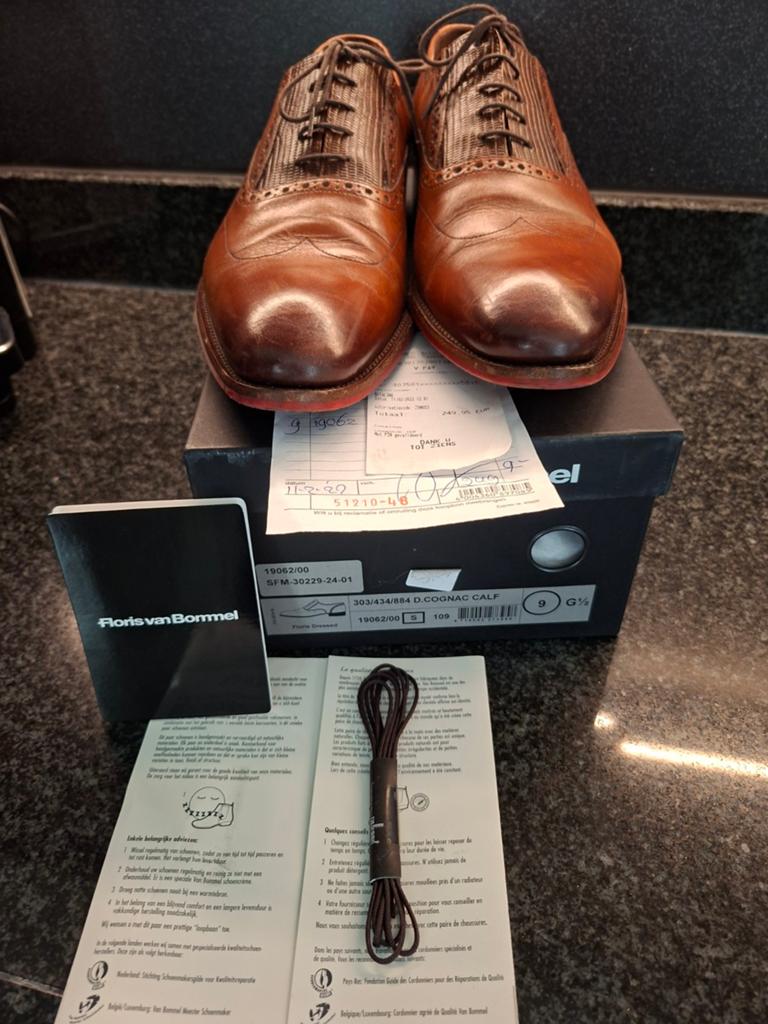 FLORIS van BOMMEL 43, Kleding | Heren, Schoenen, Ophalen of Verzenden, Zo goed als nieuw, Bruin, FLORIS van BOMMEL