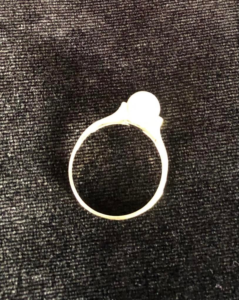 Elegante gouden Ring met Parel, Nieuw, Ophalen of Verzenden, 17 tot 18, Dame