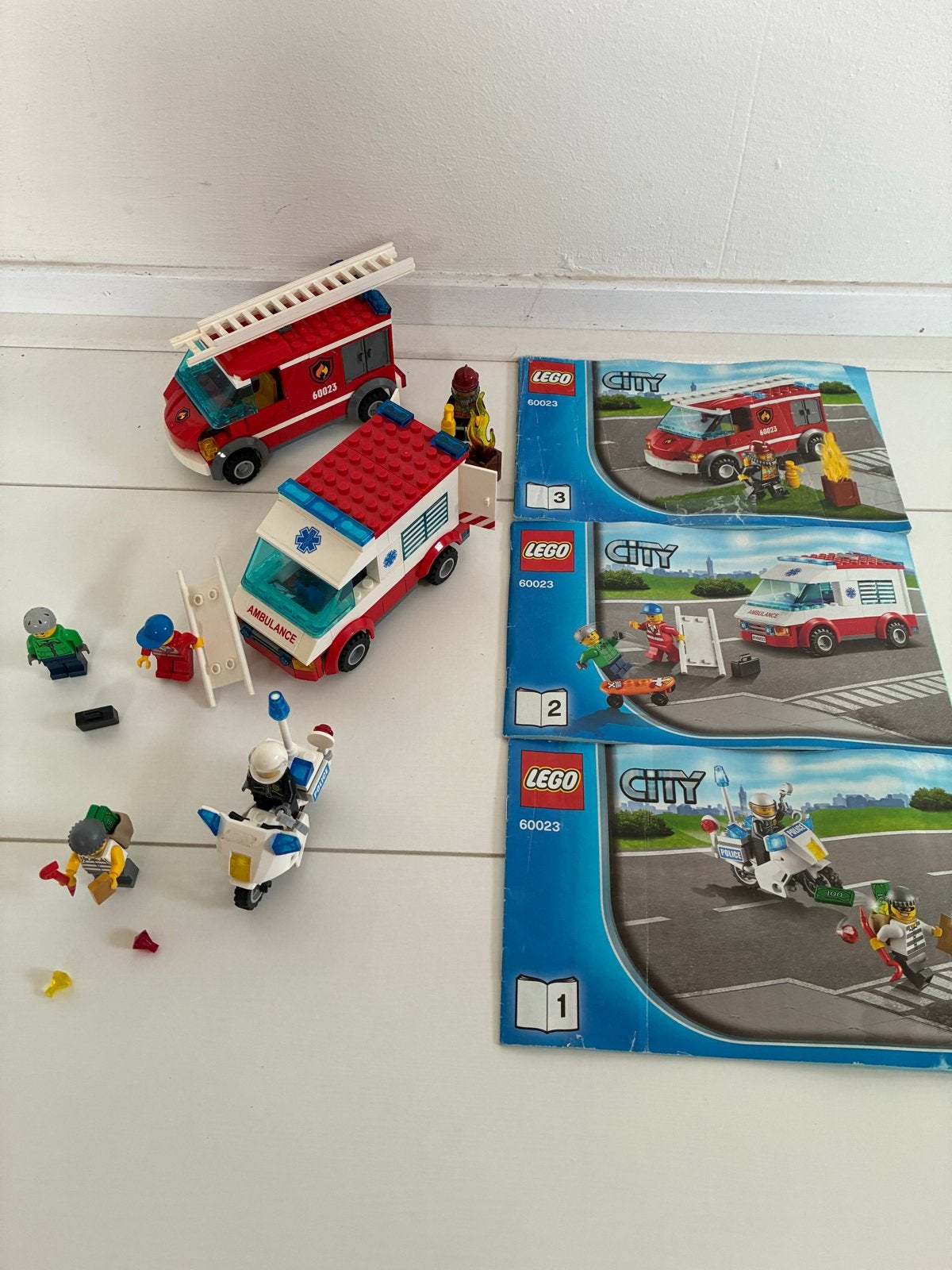 Lego City 60023: Brandweer, Ambulance en Politie, Lego, Ophalen of Verzenden, Compleet, Complete set