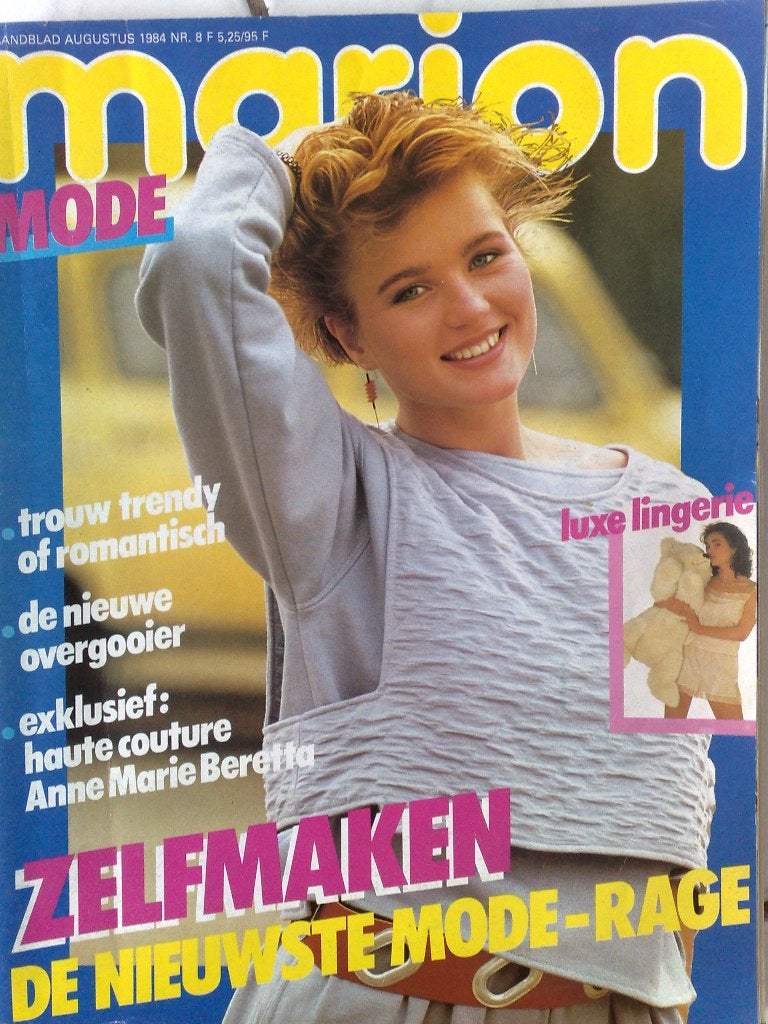 Marion kledingpatronen augustus nr. 8 / 1984, Hobby en Vrije tijd, Kledingpatronen, Verzenden, Gebruikt, Vrouw, Marion