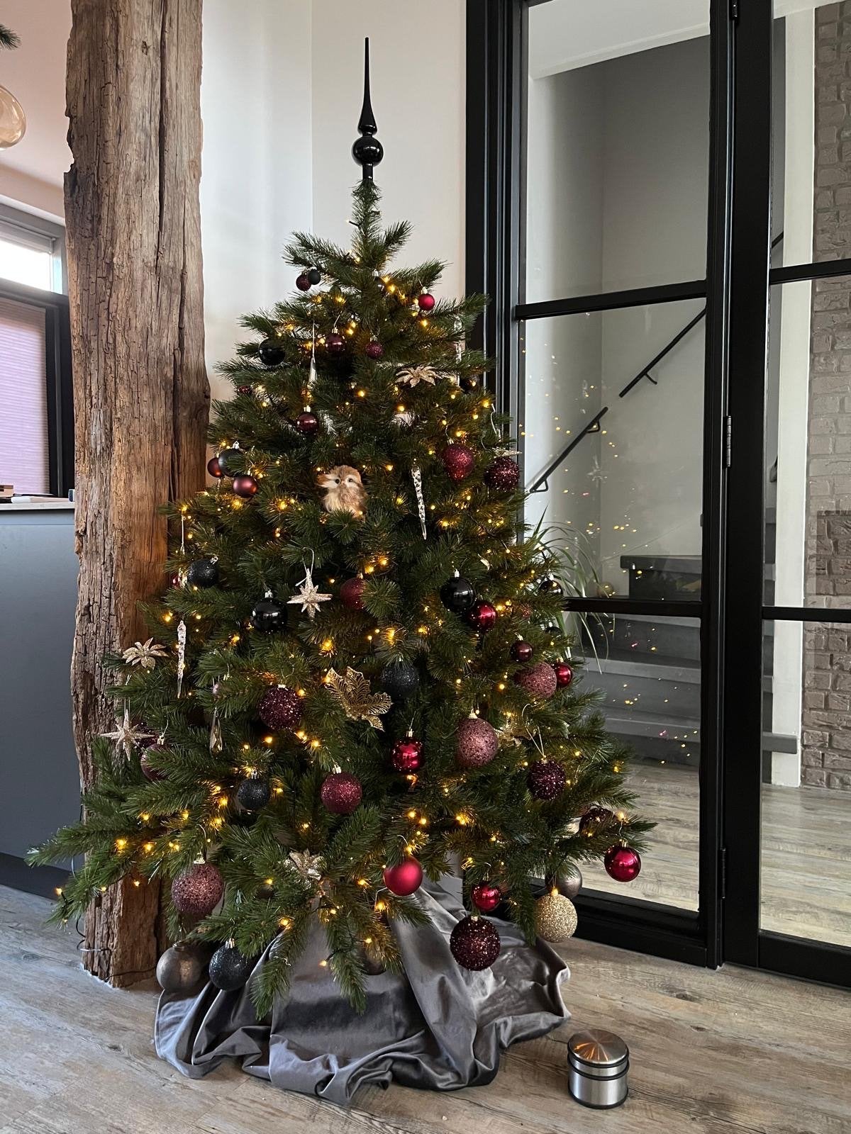 Kerstboom romagne 155cm Groen, zo goed als nieuw, Ophalen, Zo goed als nieuw