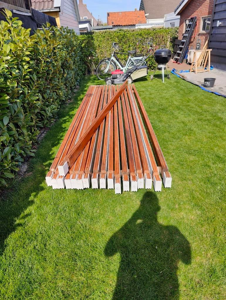 Blokhut profielen 114x 58mm, Tuin en Terras, Ophalen, Gebruikt, Veranda