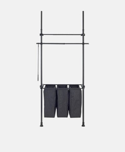 Wenko Herkules Telescopisch Systeem met 3 Waszakken, Ophalen, Met plank(en), 200 cm of meer, 50 tot 100 cm