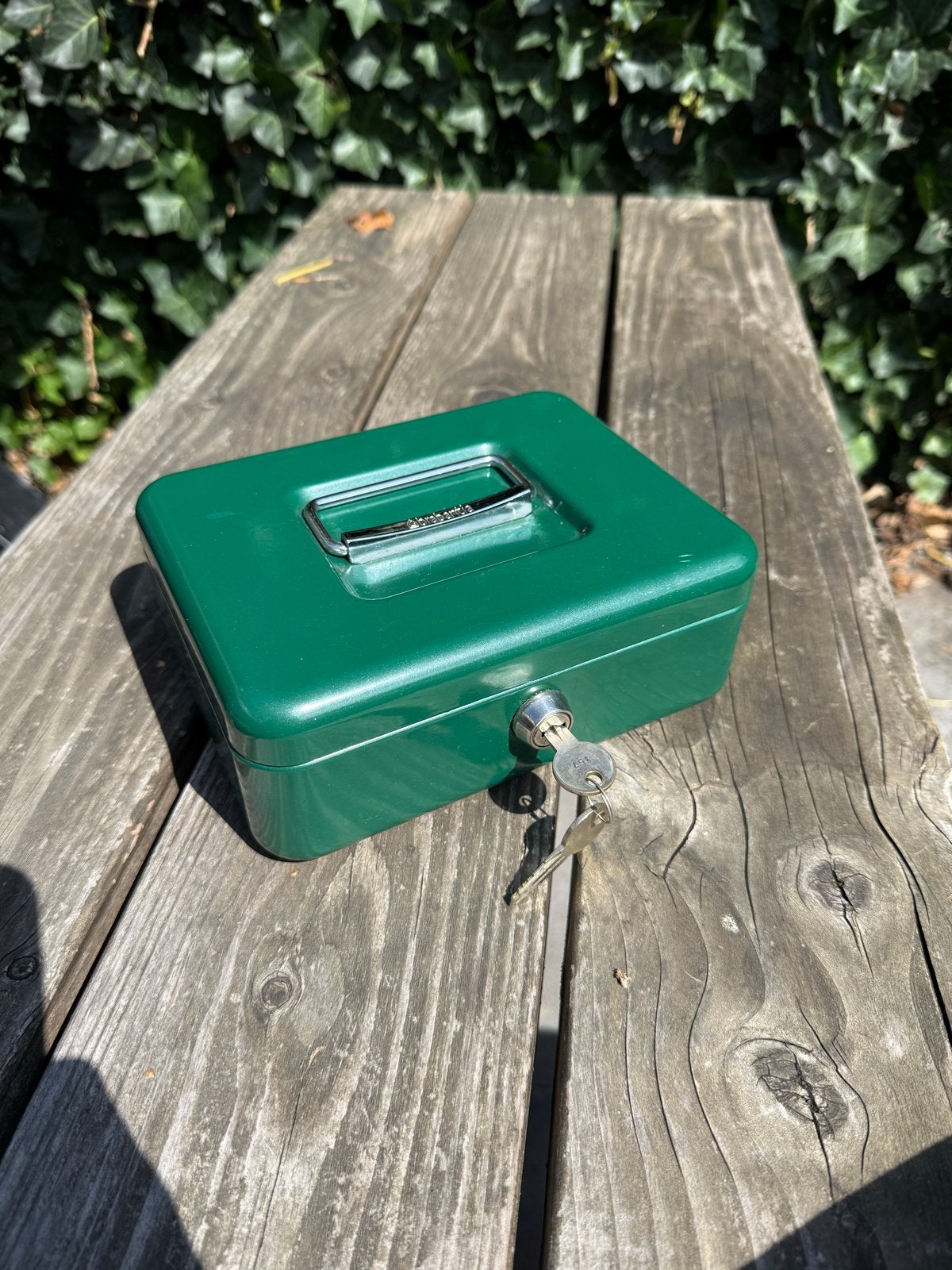 Brabantia Geldkluisje - Groen met Sleutel, Ophalen, Gebruikt, Brandkast