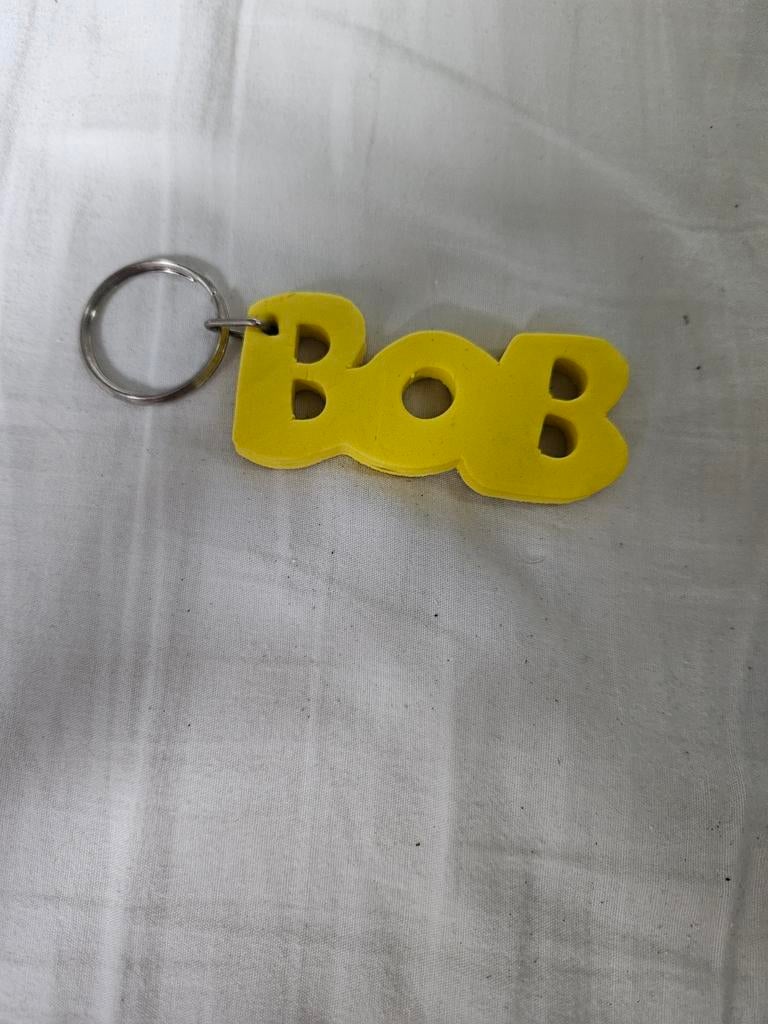 Gele BOB sleutelhanger, Verzamelen, Sleutelhangers, Ophalen of Verzenden, Gebruikt, Overige typen