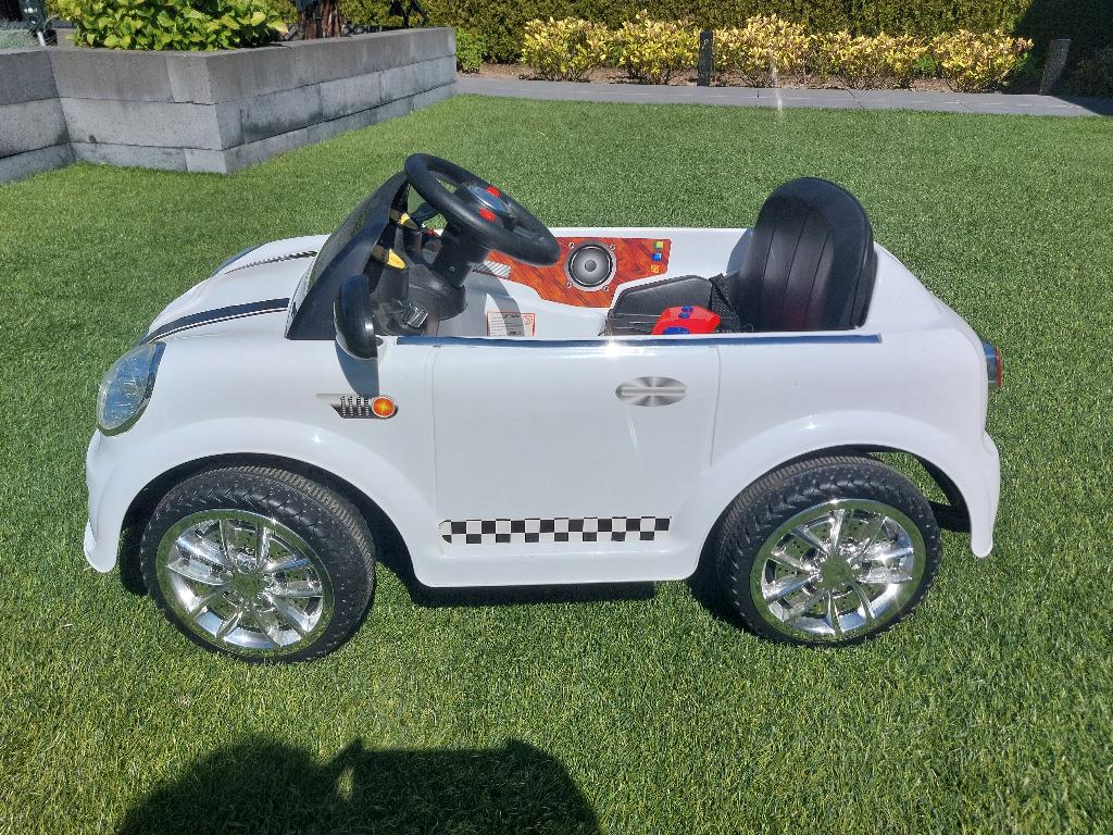 Te koop elektrische speelgoedauto type MINI cabrio, Ophalen, Zo goed als nieuw