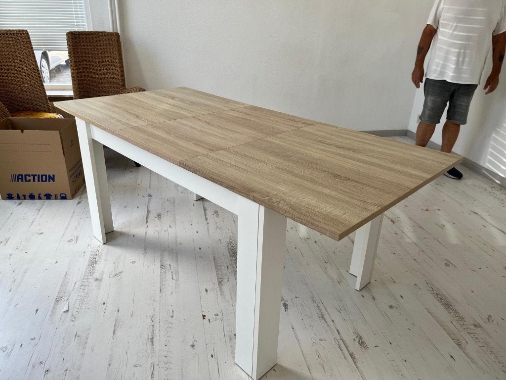 Uitschuifbare eettafel 140-190 cm